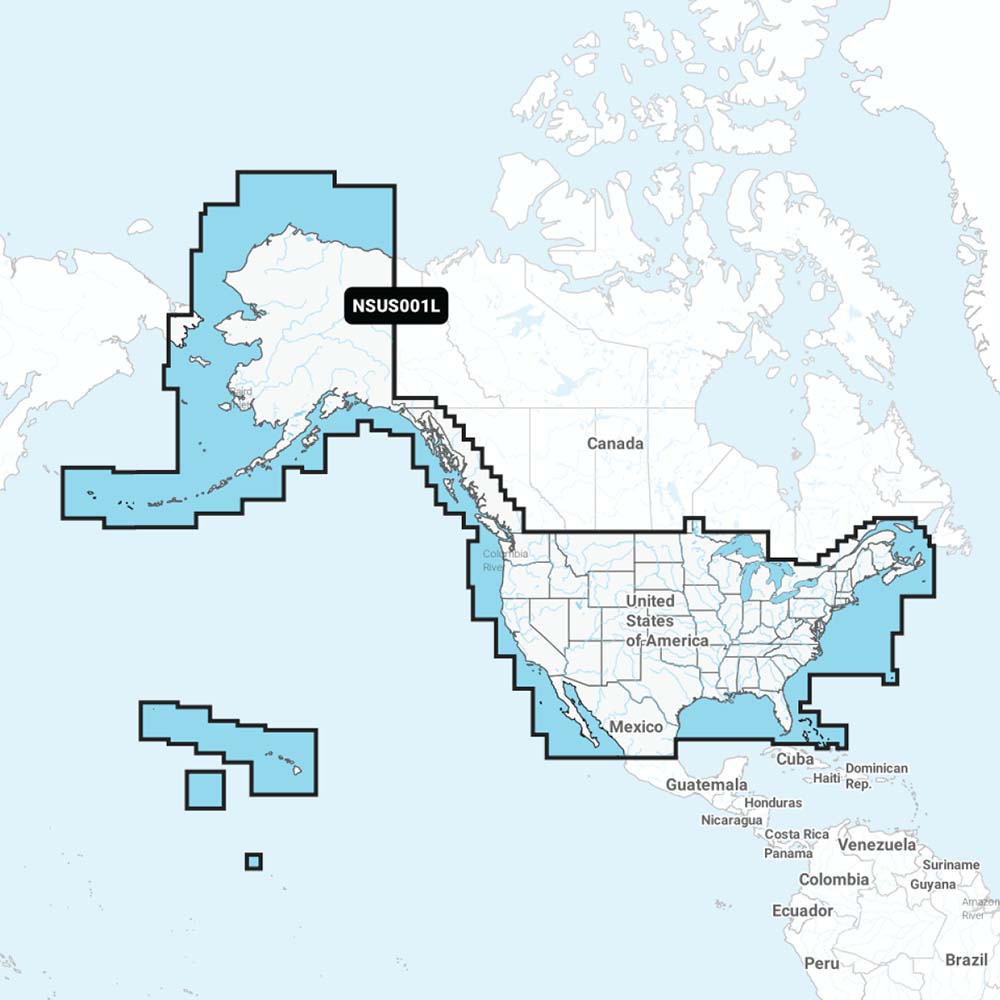 Garmin Navionics+ NSUS001L US & Coastal Canada Marine Cartography for Compatible Chartplotters