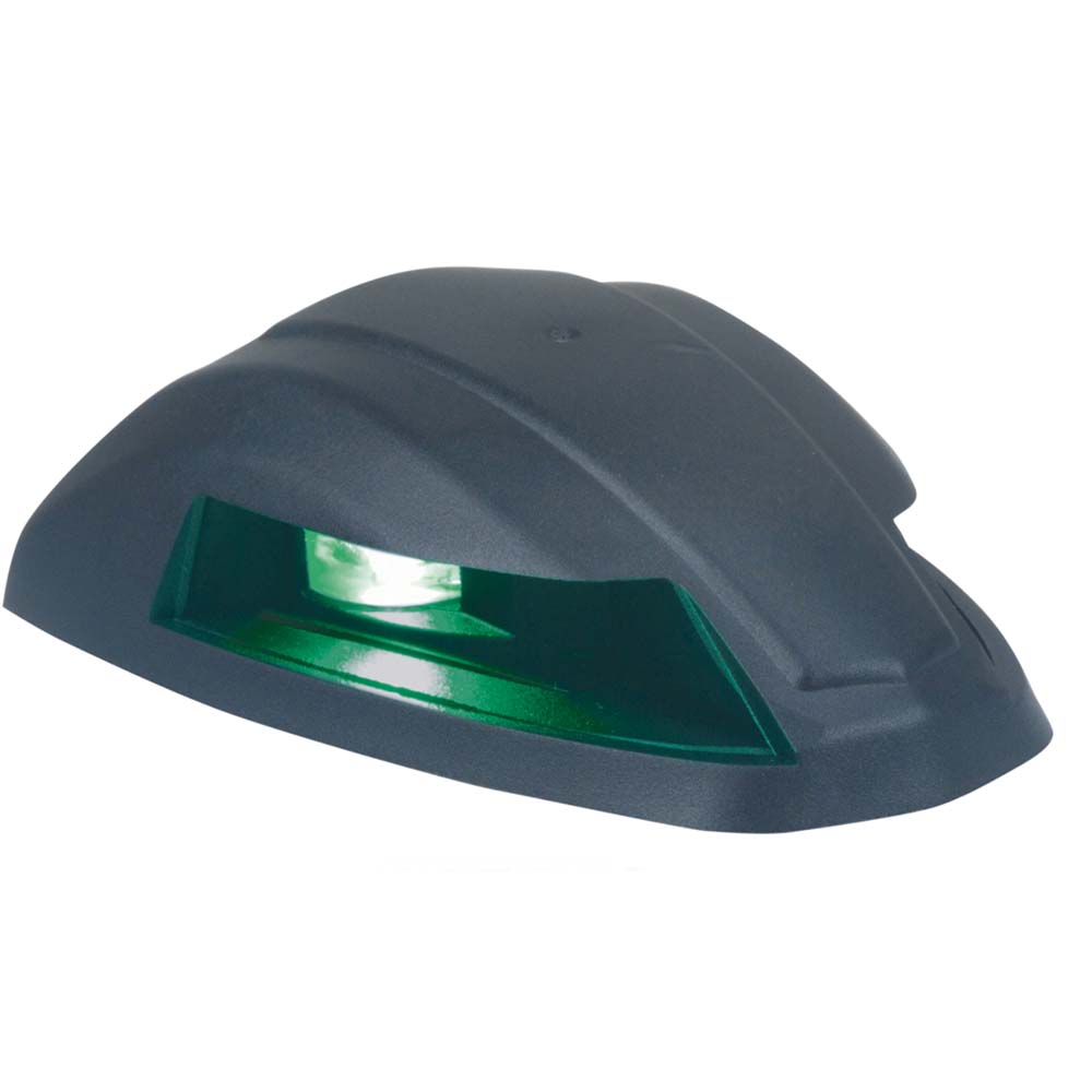 Perko 12V LED Bi-Color Navigation Light - Black Rounded with Stainless Steel Top