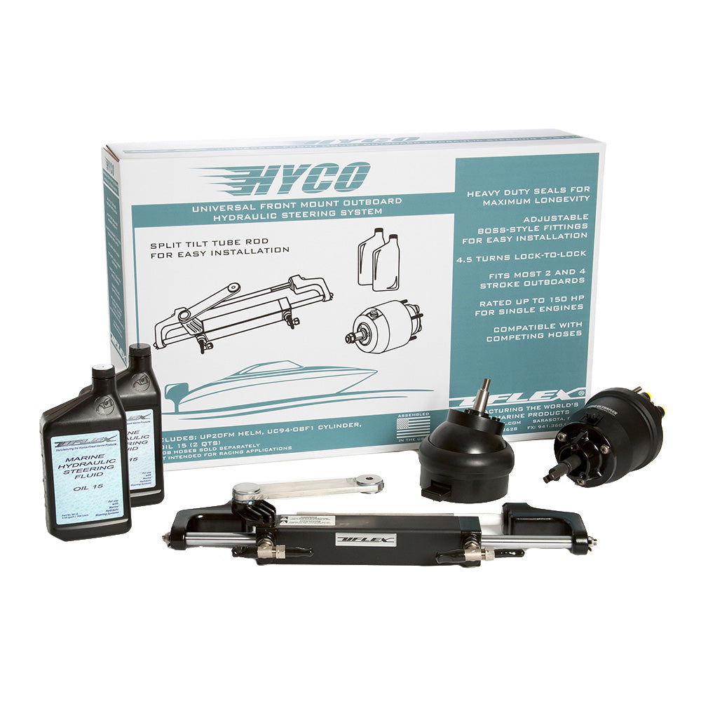Uflex USA HYCO 1.1T Front Mount Outboard Tilt Hydraulic Steering System for Engines up to 150 HP