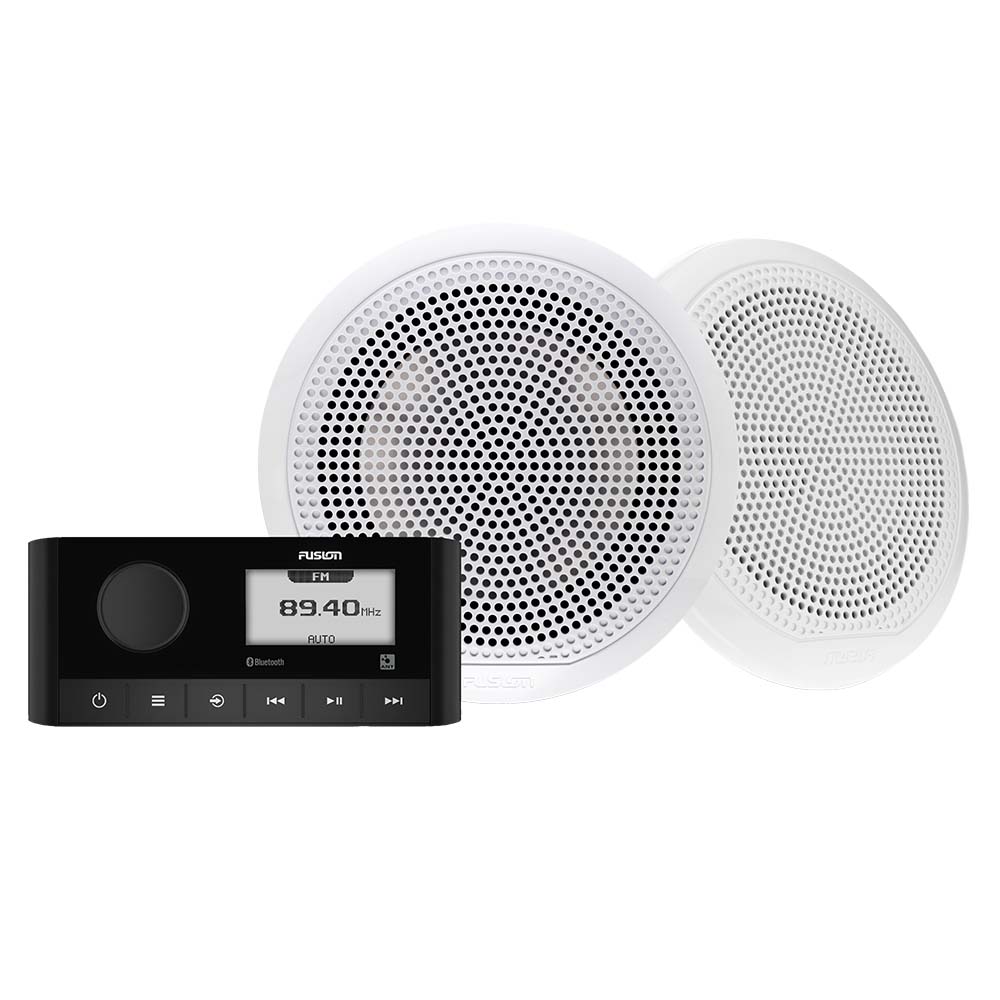 Fusion MS-RA60 Marine Stereo with 6.5-Inch EL Classic Speaker Kit
