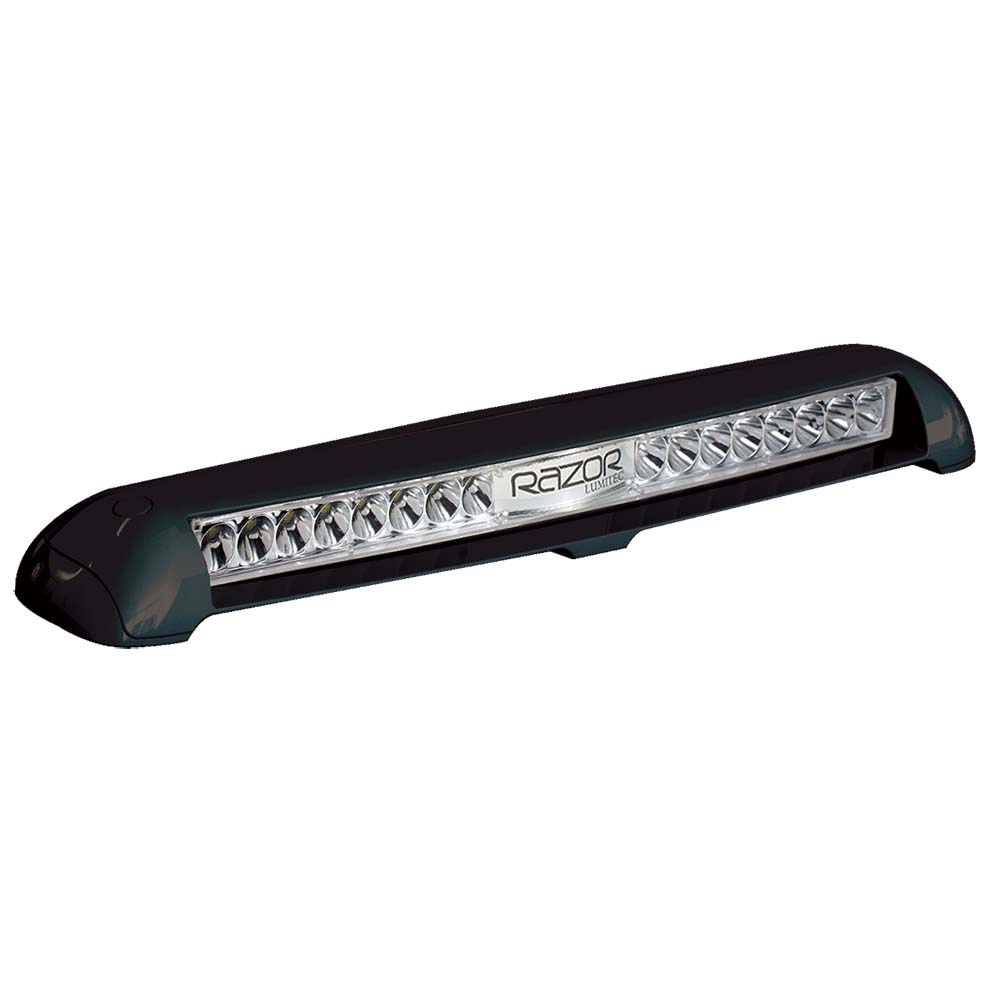Lumitec Razor Light Bar Flood with Black Housing - Flush Mount