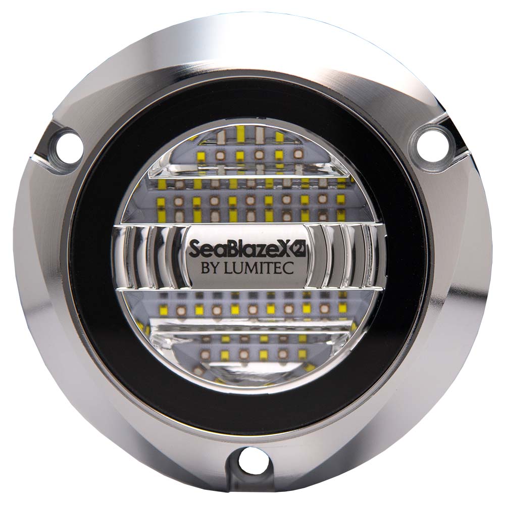 Lumitec SeablazeX2 Spectrum Underwater Light RGBW with Polished Housing