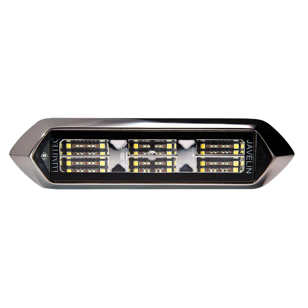Lumitec Javelin 600X Underwater Light - RGBW Flood Beam, Polished Naval Bronze Housing