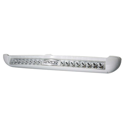 Lumitec Razor Light Bar - Spot Beam with White Housing and Inverted Logo Flush Mount