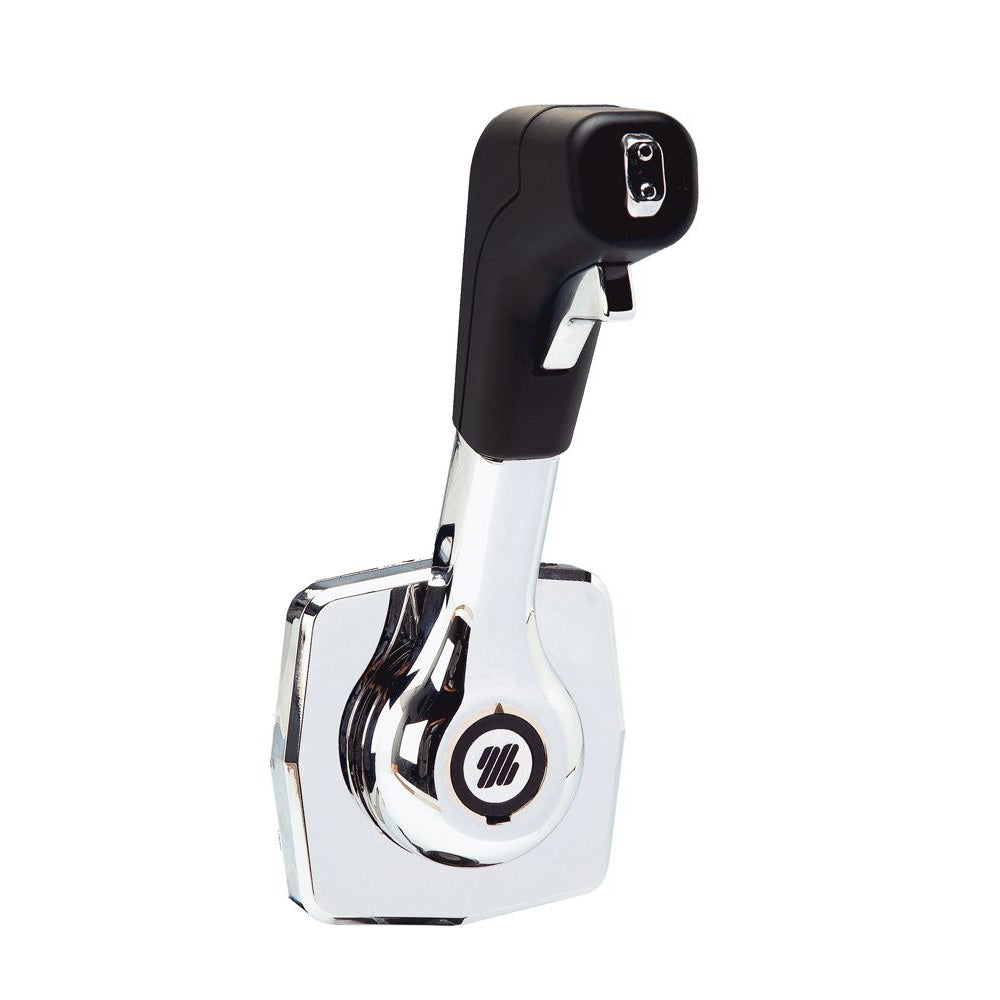 Uflex USA B310B Single Lever Side Mount Control - Black and Chrome Finish