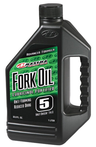 Maxima Fork Oil 5W 16 oz - High-Performance Suspension Fluid for Motorcycles and ATVs