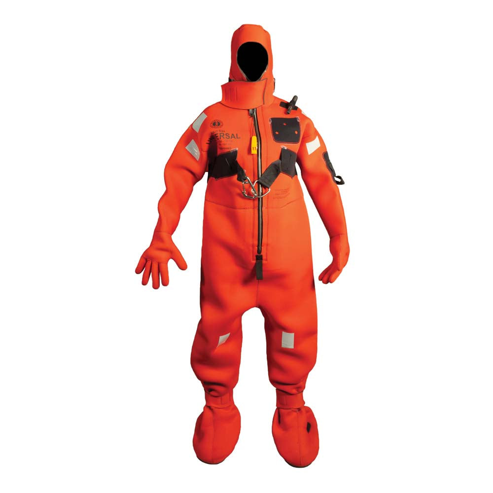 Mustang Survival Neoprene Cold Water Immersion Suit with Harness - Adult Universal, Red