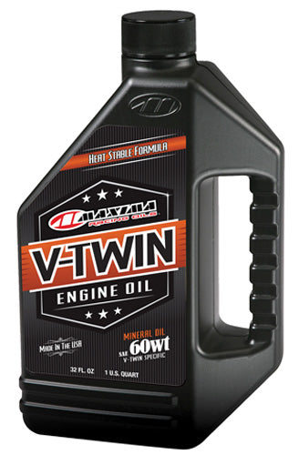 Maxima V-Twin Mineral 60WT Motorcycle Oil - 32 oz