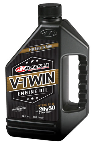 Maxima V-Twin Synthetic Blend 20W50 Motorcycle Oil - 32 oz