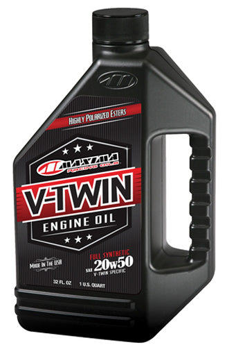 Maxima V-Twin Full Synthetic 20W50 Motorcycle Oil - 32 oz