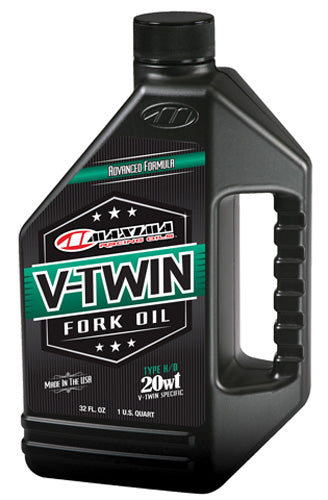Maxima V-Twin Fork Oil 20WT 32 oz - Motorcycle Suspension Fluid
