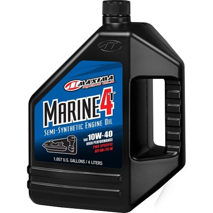 Maxima Marine 4T Synthetic Blend 10W-40 Motor Oil - 4 Liter