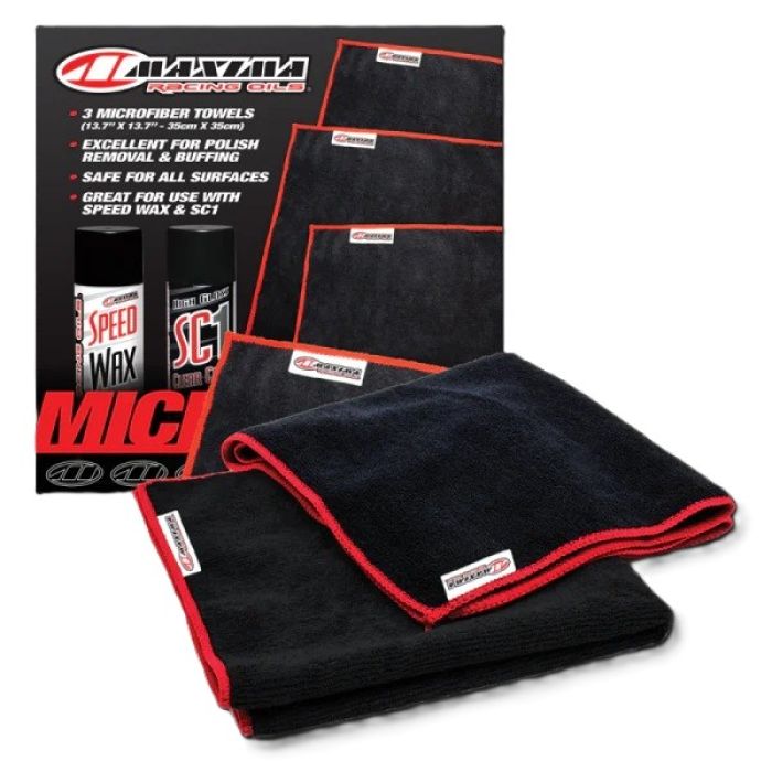MAXIMA Microfiber Towels 3 Pack - Premium Cleaning Cloths for Home and Automotive Use