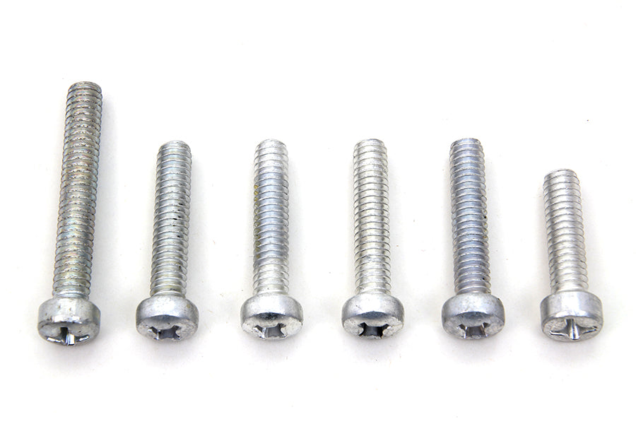 Colony Cam Cover Screw Kit with Cadmium Finish for Harley Davidson FL Models