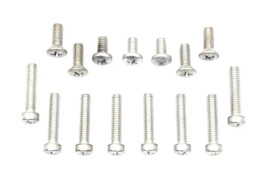 Colony Primary Cover Screw Kit with Cadmium Finish for Harley Davidson FL (1970-1979) by Colony