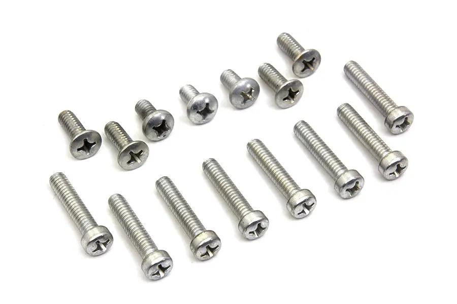 Colony Primary Cover Screw Kit with Cadmium Finish for Harley Davidson FL (1970-1979) by Colony