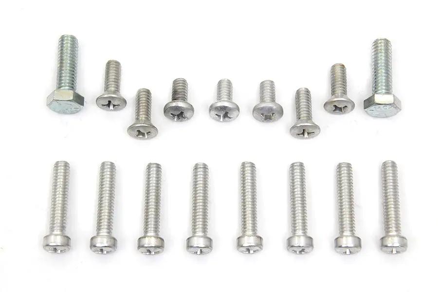 Colony Primary Cover Screw Kit with Cadmium Finish for Harley Davidson FL (1970-1979) by Colony