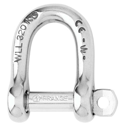 Wichard Marine Self-Locking D Shackle 5mm Diameter - Ideal for Industrial Lifting