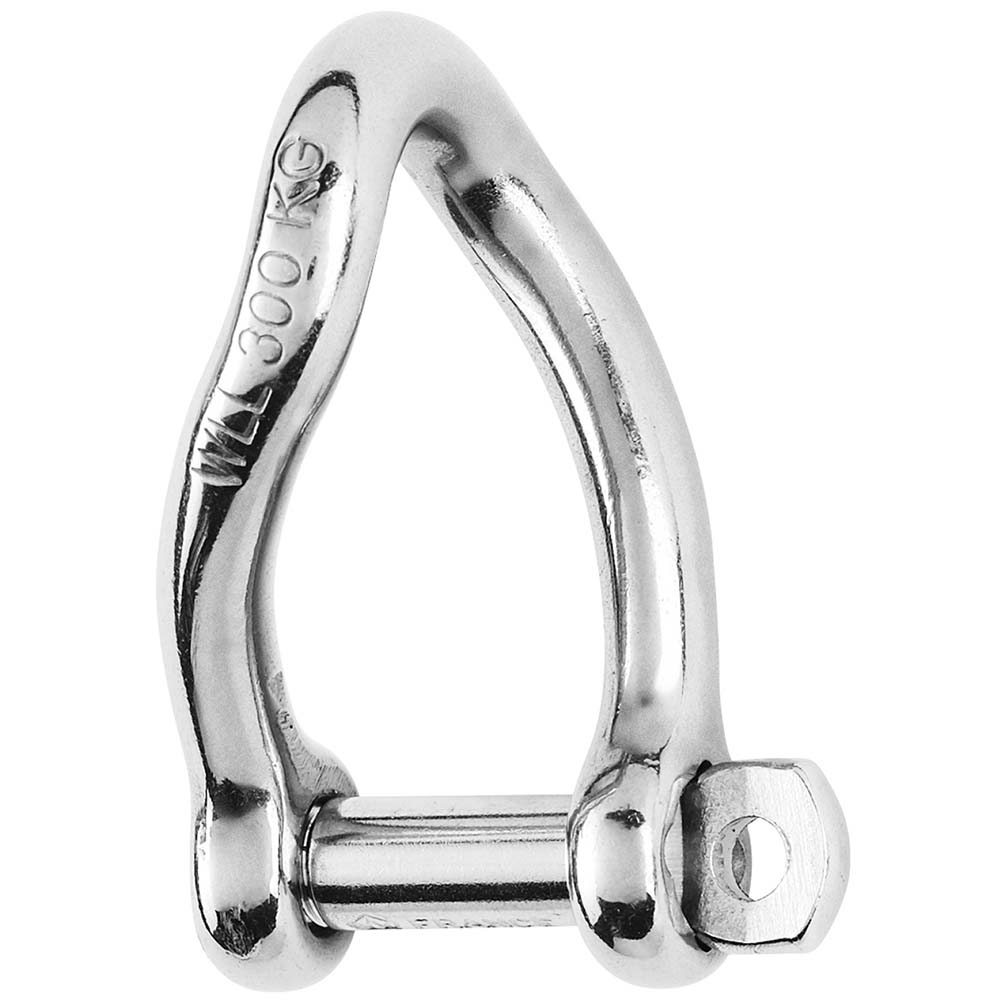 Wichard Marine Self-Locking Twisted Shackle 8mm (5/16 inch) Grade 316L Stainless Steel Part 1224W