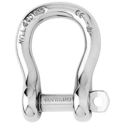 Wichard Marine Captive Pin Bow Shackle 6mm (1/4 inch) - Grade 316L Stainless Steel