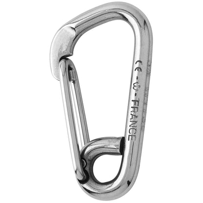 Wichard Marine Asymmetric Carbine Hook 60mm 1/4" - Grade 316L Stainless Steel