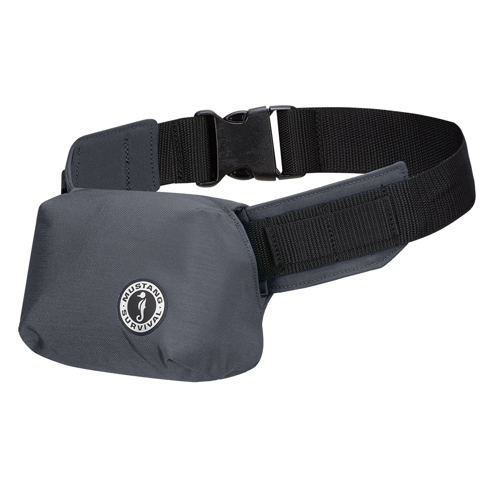 Mustang Survival Minimalist Inflatable Belt Pack - Admiral Grey, Manual Inflation Personal Flotation Device