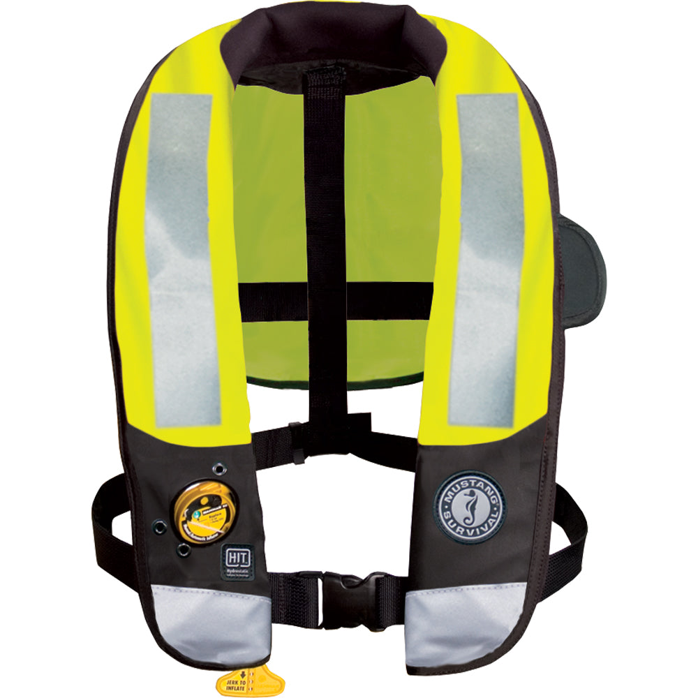 Mustang Survival MD3183T3-239-0-202 HIT High Visibility Inflatable PFD - Fluorescent Yellow/Green, Automatic/Manual