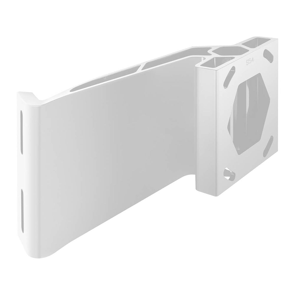 Minn Kota Raptor Jack Plate Adapter Bracket for Starboard Side - 5" Setback, 4" Rise - White