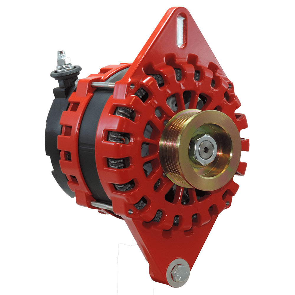 Balmar Alternator 250 AMP 12V with Single Foot Spindle Mount and K6 Pulley for Marine and Industrial Applications