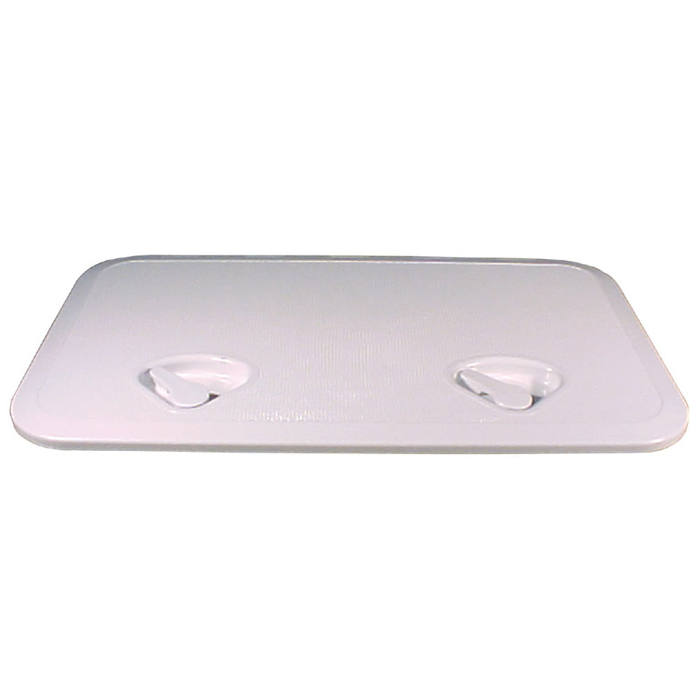 Beckson Marine 14 x 24 Inch White Flush Hatch with ASA Material and UV Stabilization