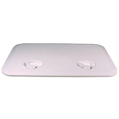 Beckson Marine 14 x 24 Inch White Flush Hatch with ASA Material and UV Stabilization