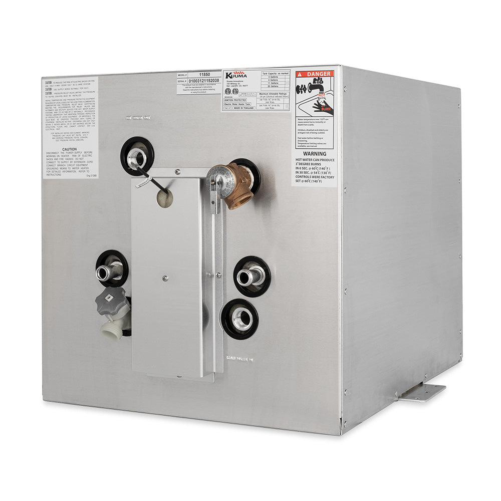 Kuuma 11850 11 Gallon Water Heater - 240V Marine-Grade Electric Water Heater