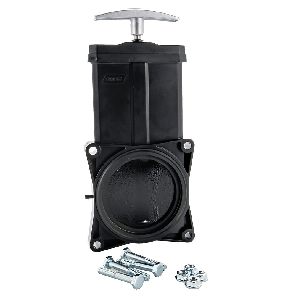 Camco 3-Inch Waste Valve with Metal Handle for RV Black and Grey Water Tanks