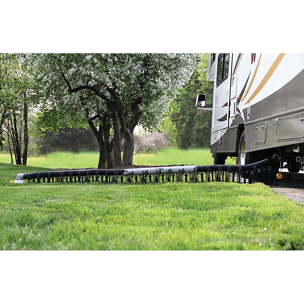 Camco Sidewinder Plastic Sewer Hose Support - 20 Feet for Easy Drainage Management