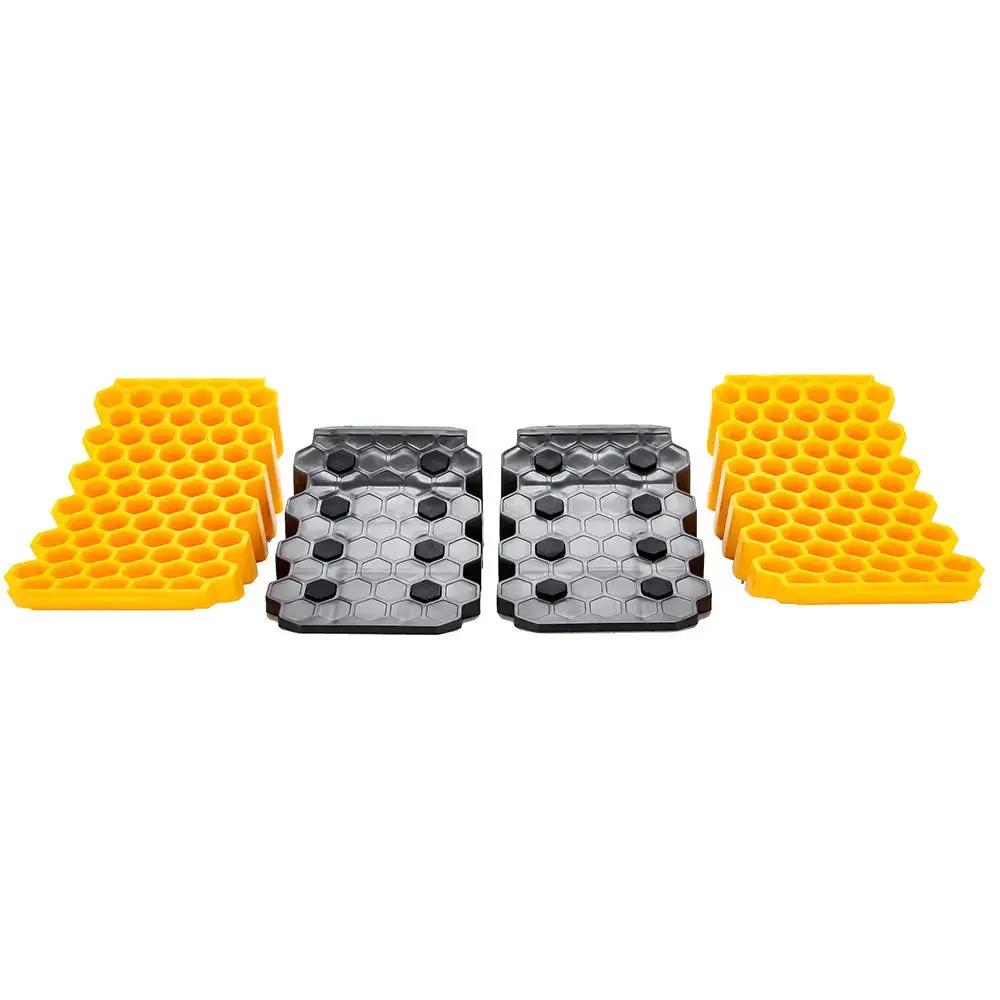 Camco Curved Leveler & Wheel Chock 2-Pack for Trailers up to 30,000 lbs by Camco