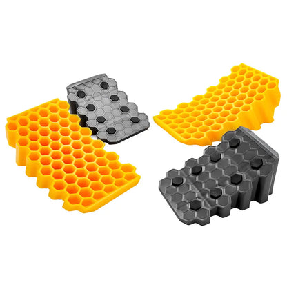 Camco Curved Leveler & Wheel Chock 2-Pack for Trailers up to 30,000 lbs