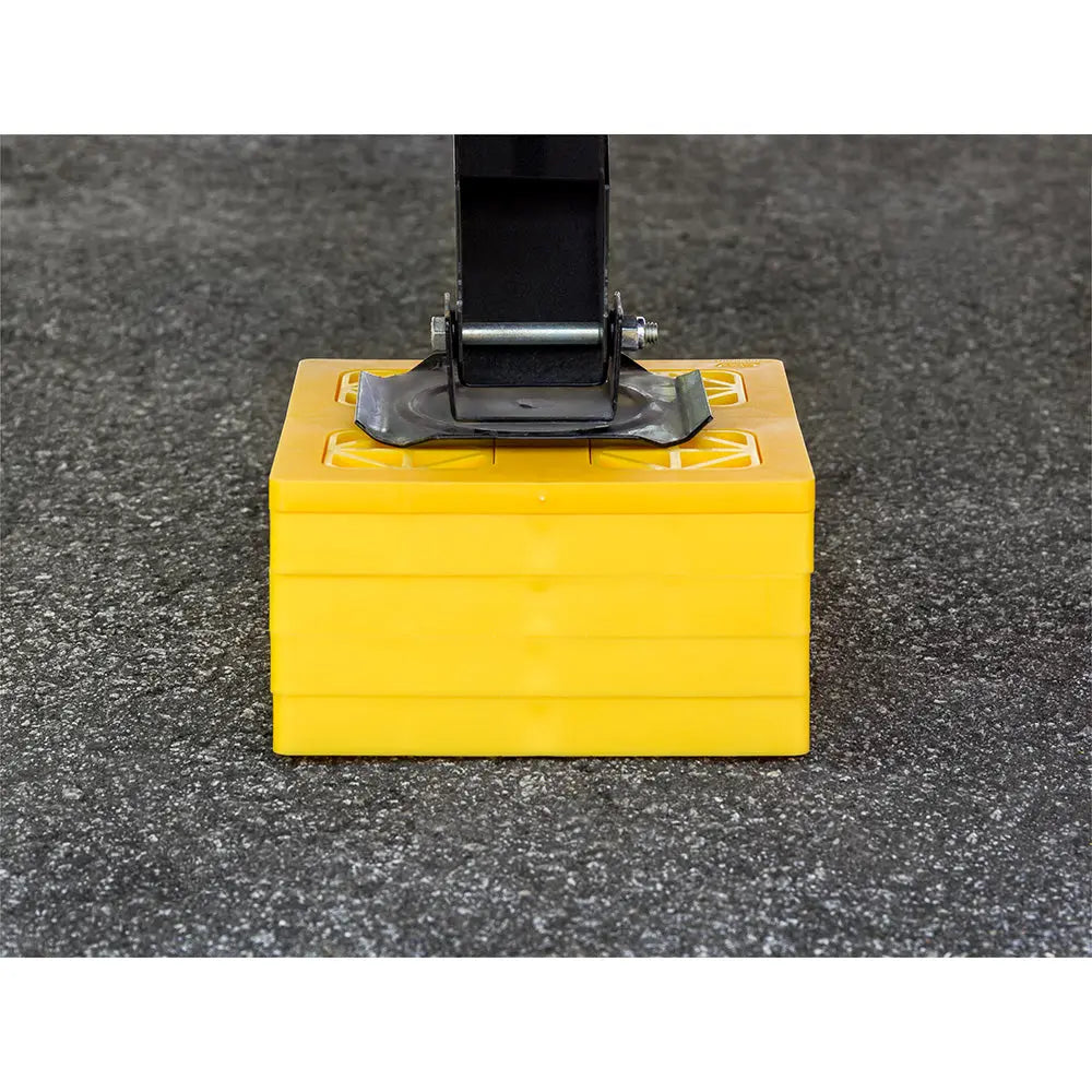 Camco FasTen Leveling Blocks with T-Handle - 2x2 Inch, Yellow, 10-Pack