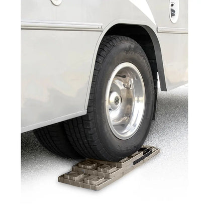 Camco FasTen Leveling Blocks with T-Handle - 2x2 Inches, Brown, 10-Pack