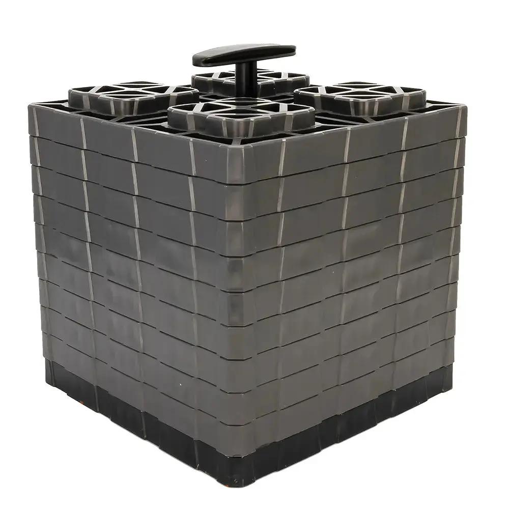 Camco FasTen XL Leveling Blocks with T-Handle - 2x2 Inches - 10-Pack by Camco
