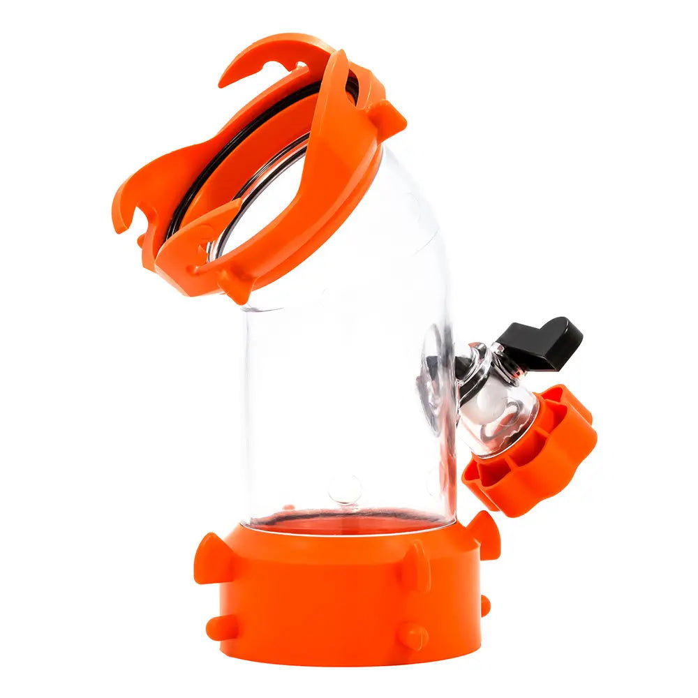 Camco Rhino Blaster Tank Rinser - RV Sewer System Cleaning Tool with 45-Degree Clear Elbow and Vacuum Breaker