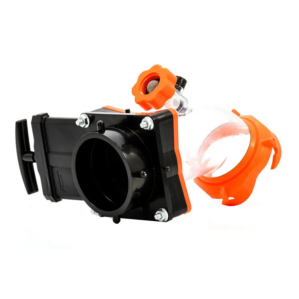 Camco Rhino Blaster Pro RV Sewer Tank Rinser with Gate Valve and 45-Degree Elbow