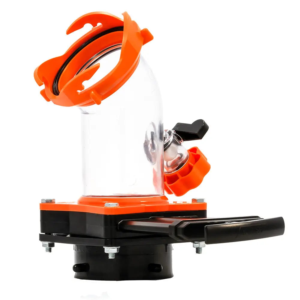 Camco Rhino Blaster Pro RV Sewer Tank Rinser with Gate Valve and 45-Degree Elbow