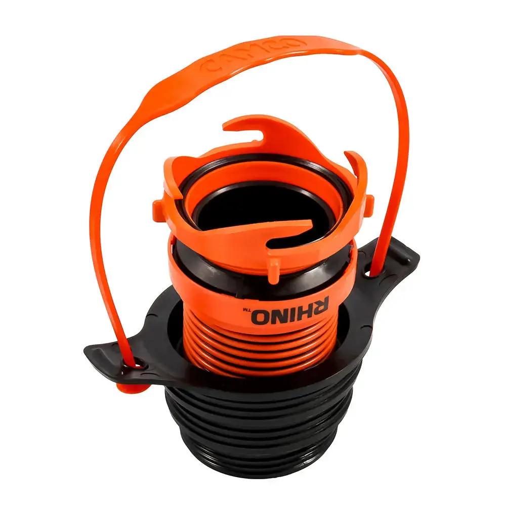 Camco Rhino Sewer Hose Seal Flexible 3 in 1 with Rhino Extreme Handle for RV Sewer Connection by Camco