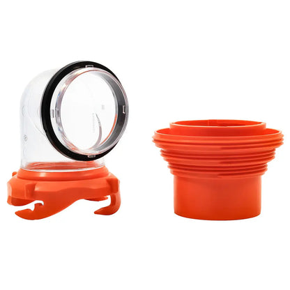 Camco RhinoFLEX Elbow & 4-in-1 Adapter with Swivel Bayonet Fitting for RV Sewer Connections