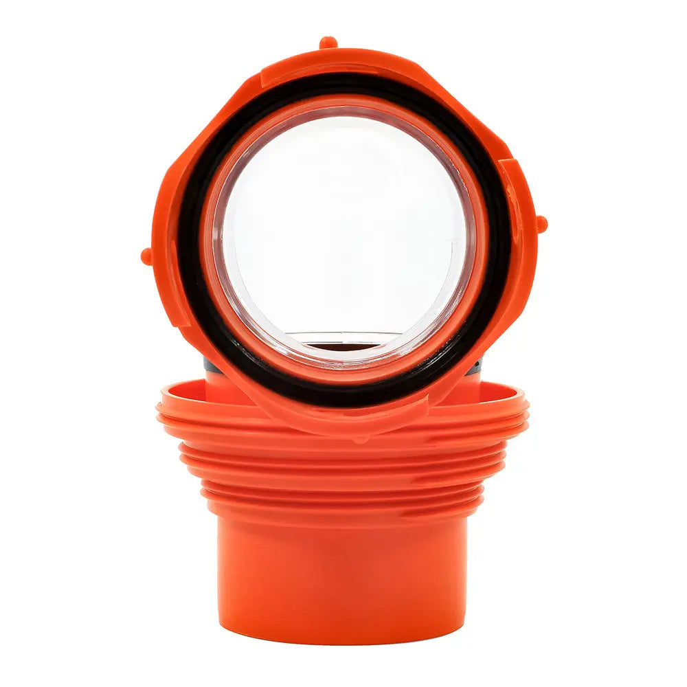 Camco RhinoFLEX Elbow & 4-in-1 Adapter with Swivel Bayonet Fitting for RV Sewer Connections
