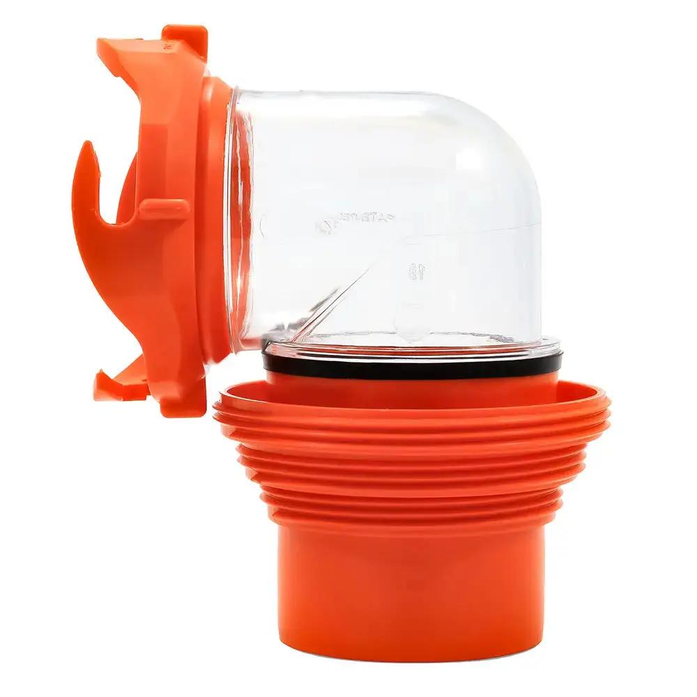 Camco RhinoFLEX Elbow & 4-in-1 Adapter with Swivel Bayonet Fitting for RV Sewer Connections by Camco