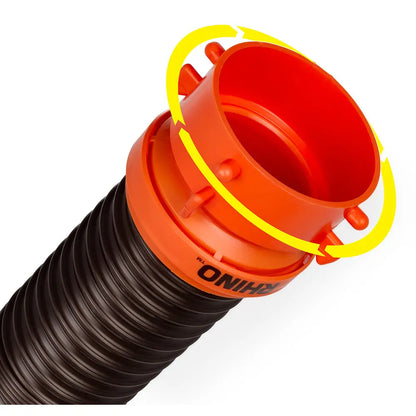 Camco RhinoFLEX 5 ft Sewer Hose Extension with Swivel Bayonet and Lug