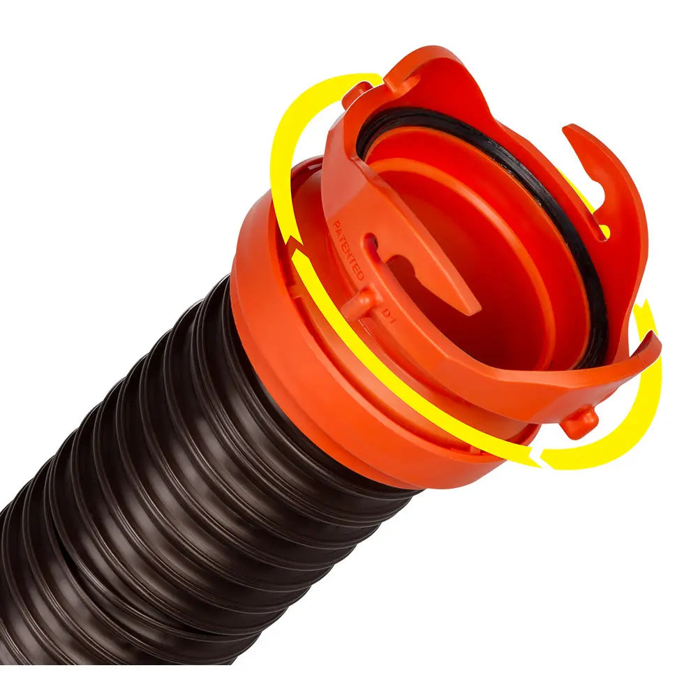 Camco RhinoFLEX 5 ft Sewer Hose Extension with Swivel Bayonet and Lug