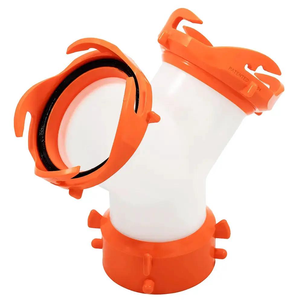Camco RhinoFLEX Wye for Dual Sewer Hose Connection - Part 39812 by Camco