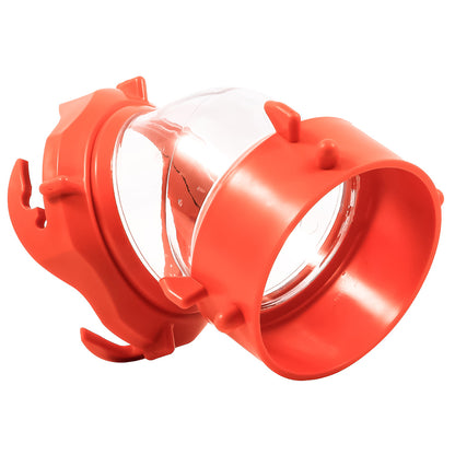 Camco RhinoFLEX 45-Degree Swivel Fitting Clear – Secure RV Waste Hose Connection